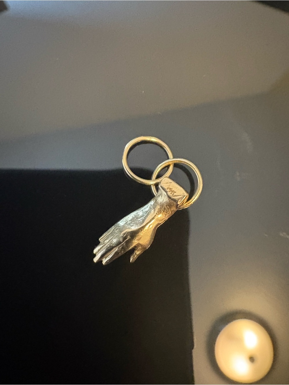12th House Jewelry Gold Hand Pendant